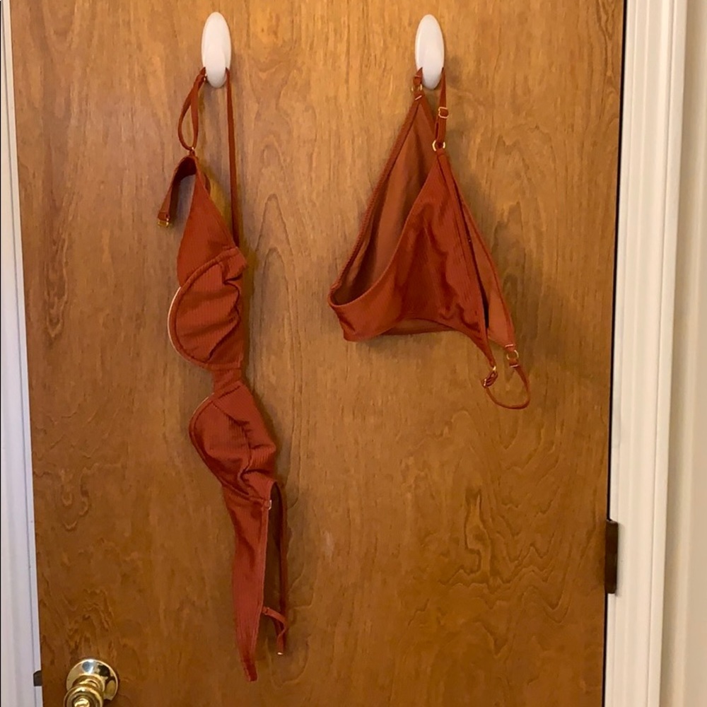 Pacsun LA Hearts rust bikini set M/L